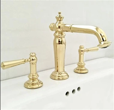 Antik sárgaréz, széles körben elterjedt fürdőszobai csaptelep